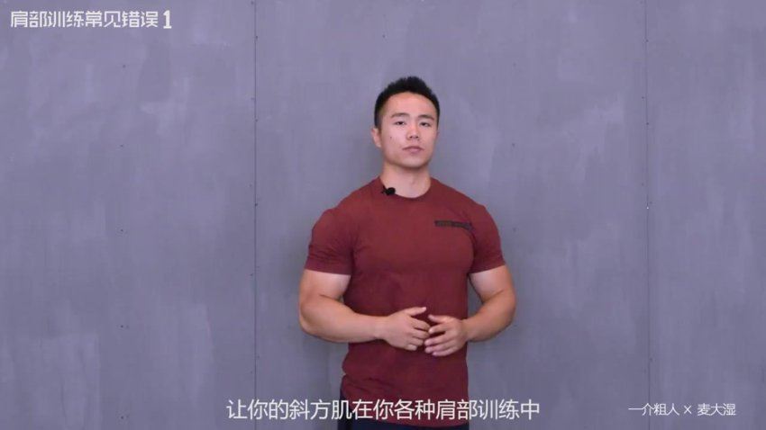 一介粗人X麦大湿-肩背臀胸腿手高效训练技巧（完整）中医基础视频 网盘分享(2.01G)