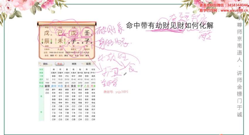 金镖门于诚老师详解命局中劫财见财化解 网盘分享(342.15M)