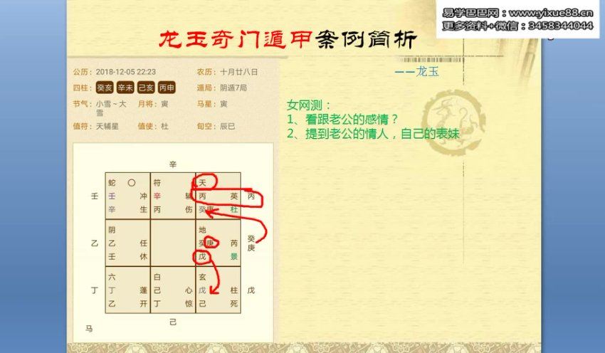 龙玉奇门遁甲案例简析视频6集 网盘分享(67.48M)