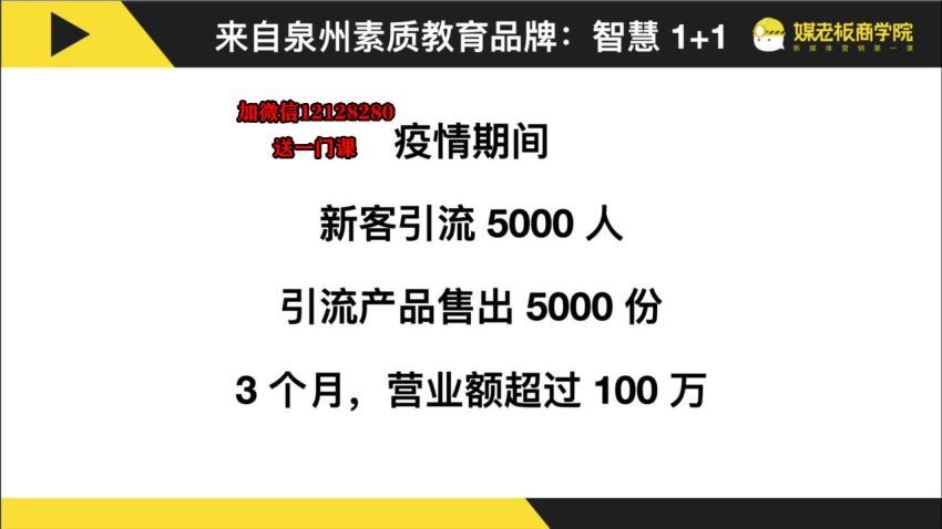 12堂私域流量掘金课：从０做出Ｎ个赚钱的微信号 网盘分享(320.59M)